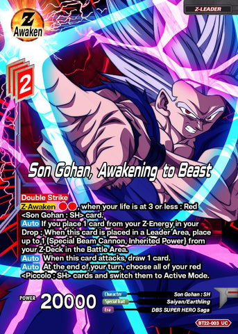 Son Gohan, Unfaltering Power + Z-Leader