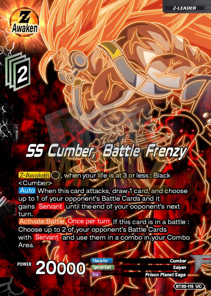 Acrylic Ss Cumber Battle Frenzy Metal Dbs Leader