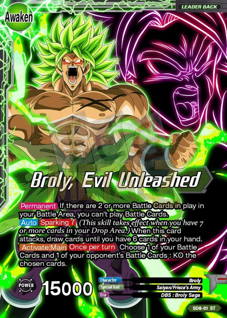 Broly Evil Unleashed Metal Dbs Leader