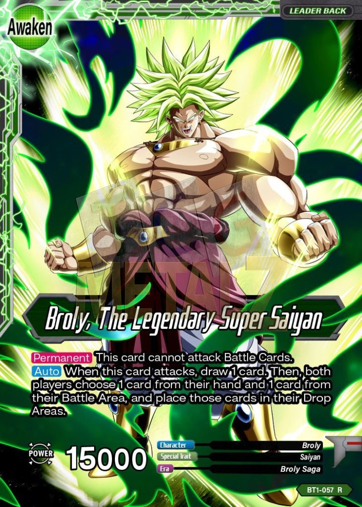 Broly The Legendary Super Saiyan Metal Dbs Leader