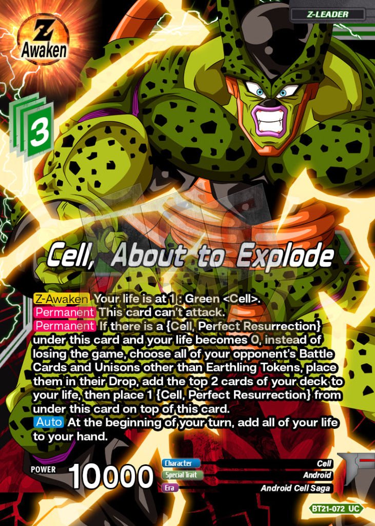 Cell Perfect Resurrection About To Explode Acrylic Leader Metal Dbs