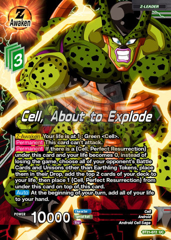 Cell Perfect Resurrection About To Explode Acrylic Leader Metal Dbs