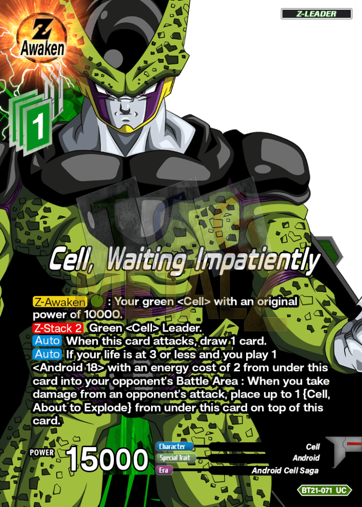 Cell Perfect Resurrection Waiting Impatiently Acrylic Leader Metal Dbs