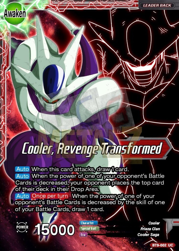 Cooler Revenge Transformed Metal Dbs Leader