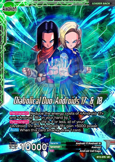 Diabolical Duo Androids 17 & 18 Metal Dbs Leader