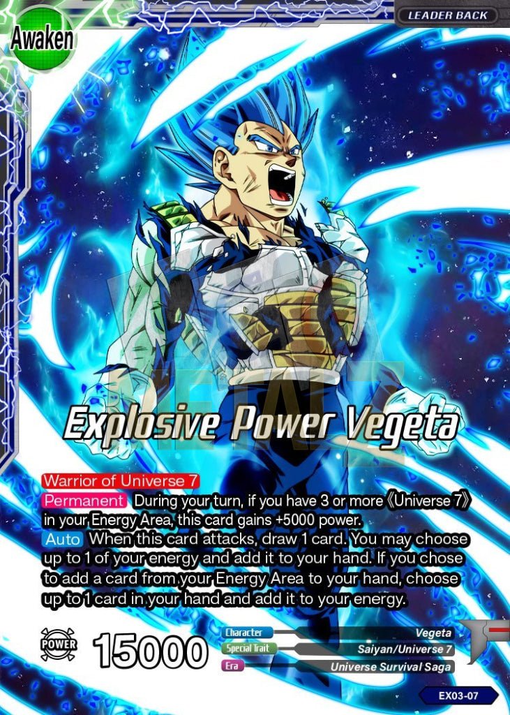 Explosive Power Vegeta Metal Dbs Leader