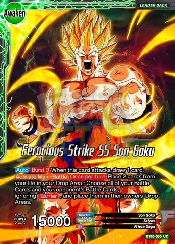 Ferocious Strike Ss Son Goku Metal Dbs Leader