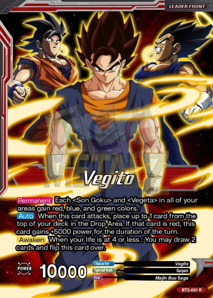 Fusion Warrior Super Saiyan Vegito Metal Dbs Leader