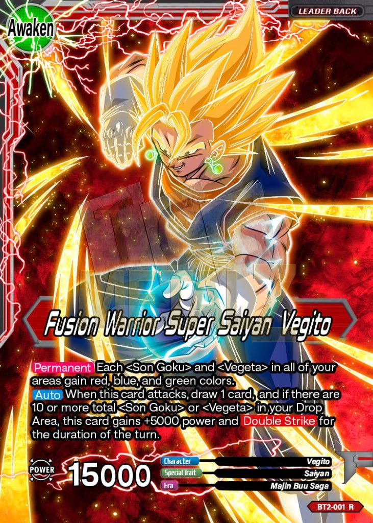 Fusion Warrior Super Saiyan Vegito (New Art) Metal Dbs Leader