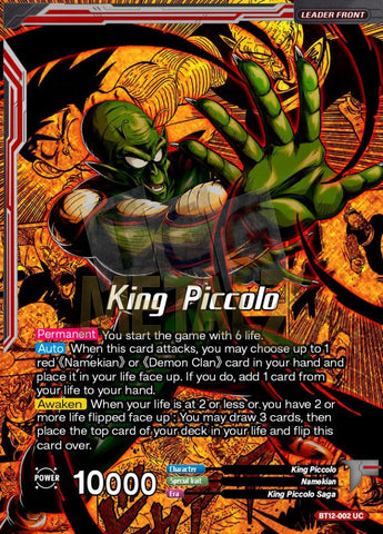 Golden Manga King Piccolo Demonic Rejuvenation Metal Dbs Leader