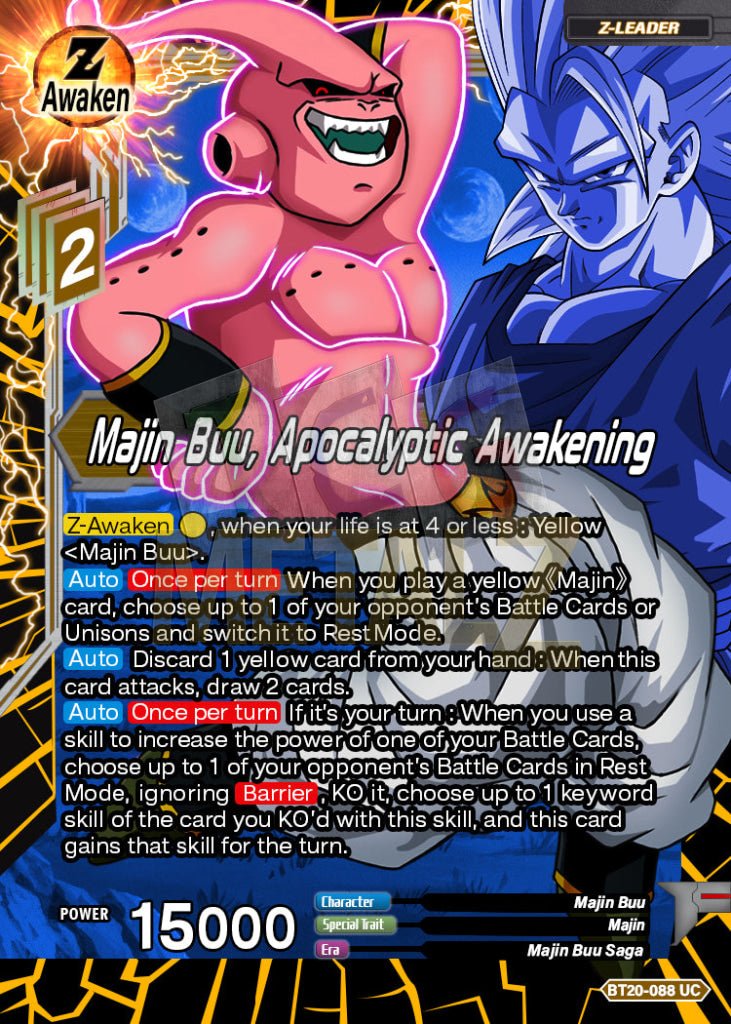 Metal Majin Buu Apocalyptic Awakening Dbs Leader