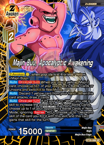 Metal Majin Buu Apocalyptic Awakening Dbs Leader