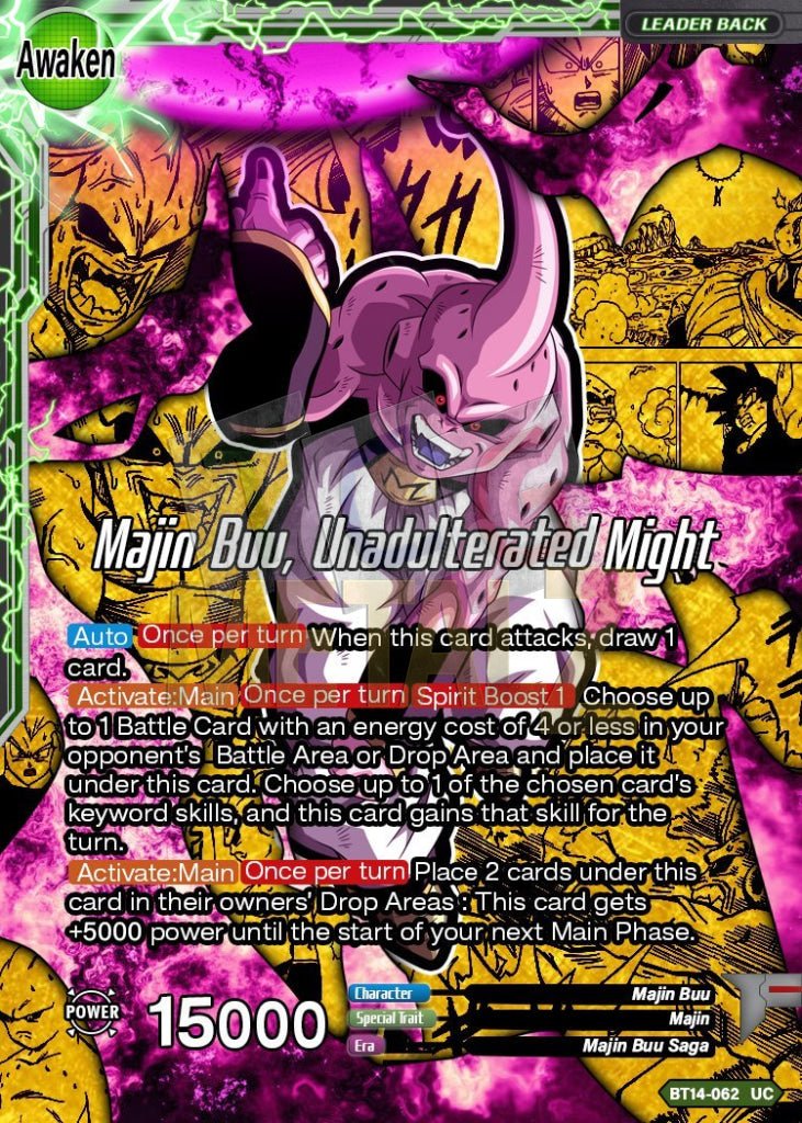 Majin Buu Unadulterated Might Metal Dbs Leader