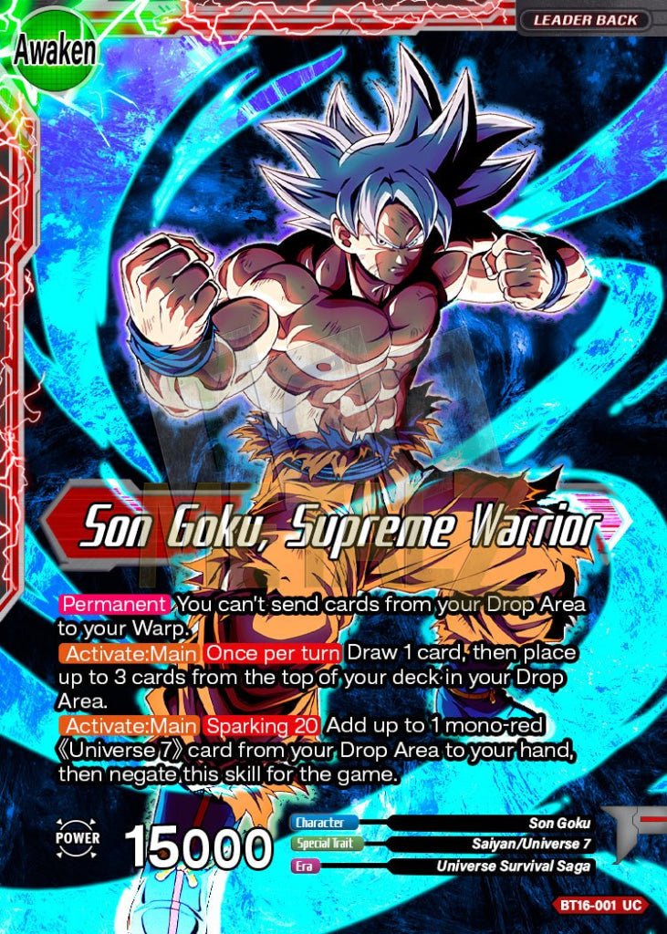 Son Goku Supreme Warrior Metal Dbs Leader