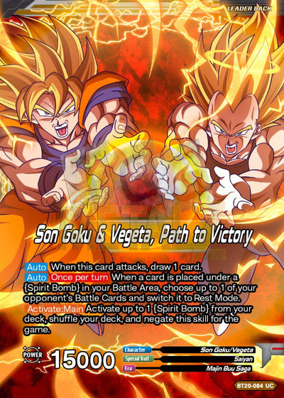 Son Goku & Vegeta Path To Victory Metal Dbs Leader