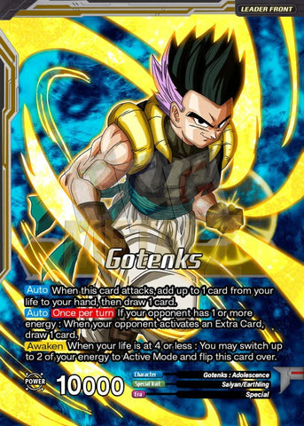 Ss Gotenks Display Of Mastery Metal Dbs Leader