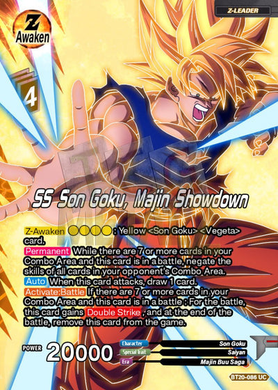 Ss Son Goku Majin Showdown Metal Dbs Leader