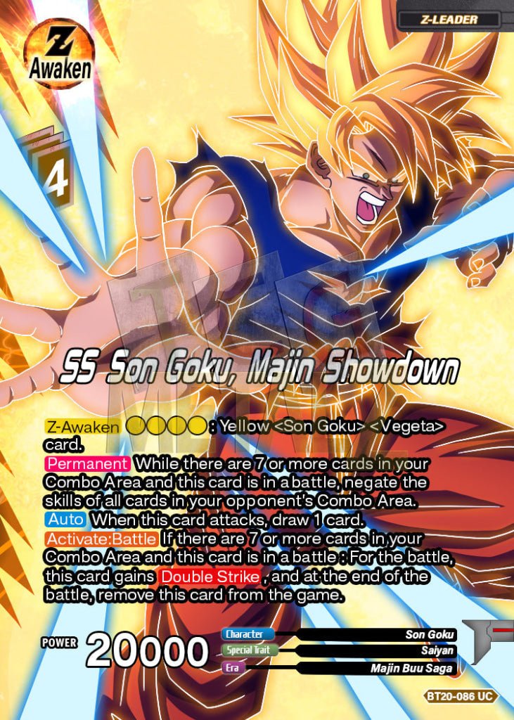 Ss Son Goku Majin Showdown Metal Dbs Leader