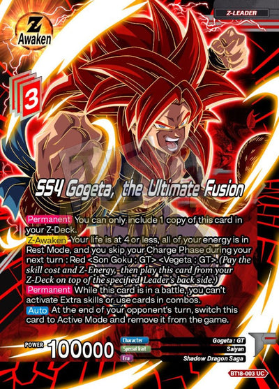 Ss4 Gogeta The Ultimate Fusion Metal Dbs Leader