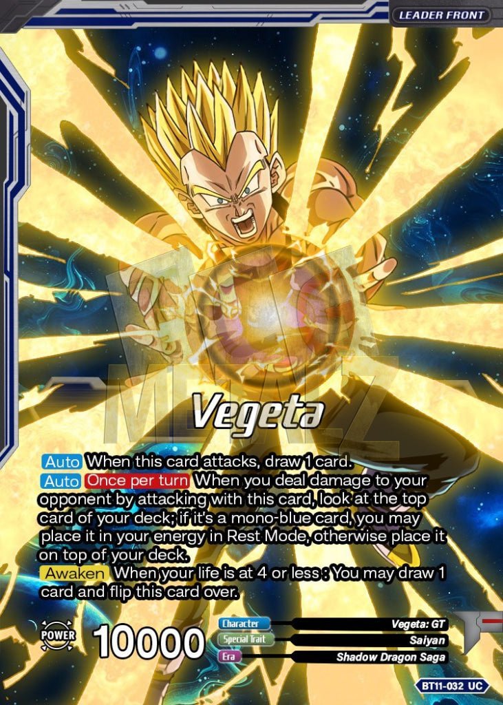 Ss4 Vegeta Ultimate Evolution Metal Dbs Leader