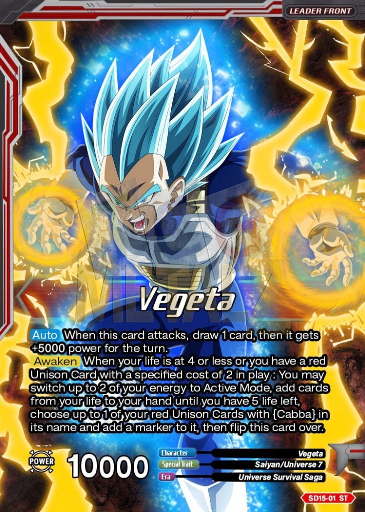 Ssb Vegeta Spirit Boost Elite Metal Dbs Leader