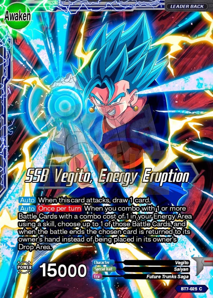 Ssb Vegito Energy Eruption Metal Dbs Leader