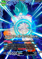 Super Saiyan Blue Son Goku Returns Metal Dbs Leader